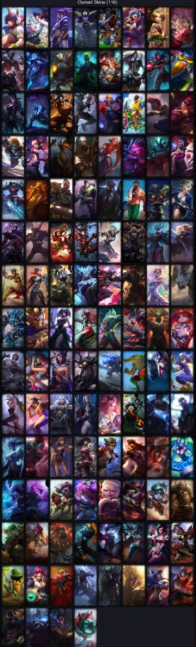 🍽【EUNE】⸱ 🧁 136 Skin⸱ 🍭 166 Champ⸱ 🛰 Gold I⸱ 👺 Honor 3⸱ 🦑 Email Access⸱ 👡 Level 201⸱ 🪄 2025 Ready⸱ 📎 755 BE⸱ 📘 60 RP